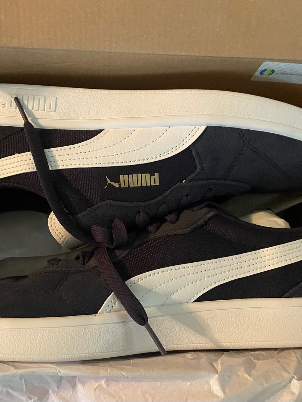 Puma Men’s Blue Sneakers with White Formstrip